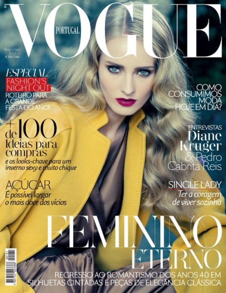 fot. Pedro Ferreira / Natalia Uliasz na okładce Vogue Portugal wrzesień 2013